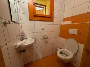 Koupelna v ubytování Apartmány Podťaté