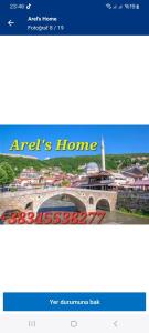 Arel's Home في بريزرن: a page of a website with a picture of a city