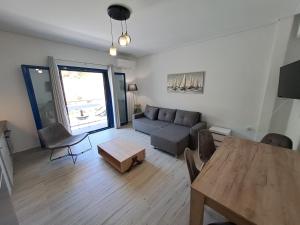 Χώρος καθιστικού στο Aegean Apartments Evia