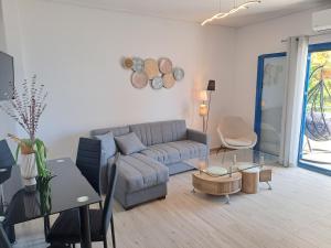 Χώρος καθιστικού στο Aegean Apartments Evia