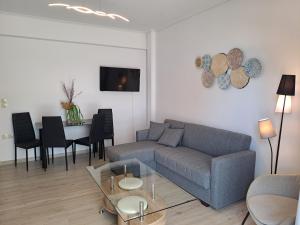Χώρος καθιστικού στο Aegean Apartments Evia