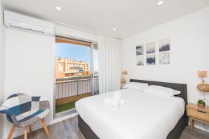 Posezení v ubytování Monaco à pied - Spacieux appartement - Balcon - CA