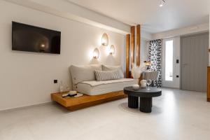 Posezení v ubytování Almiriki Naxos Beachside Living