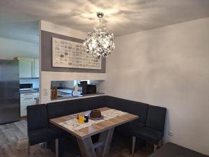 Kuchyň nebo kuchyňský kout v ubytování Ferienwohnung Sandra