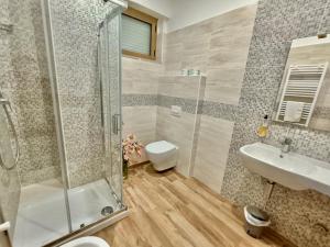 Koupelna v ubytování Hotel Il Moro