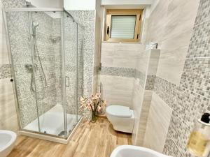 Koupelna v ubytování Hotel Il Moro
