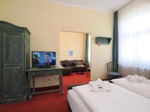 Postel nebo postele na pokoji v ubytování Hotel See-Eck