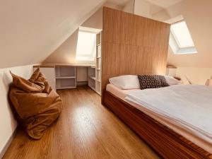 Postel nebo postele na pokoji v ubytování Apartmán VALORI - 100m2