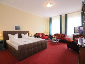 Postel nebo postele na pokoji v ubytování Hotel See-Eck