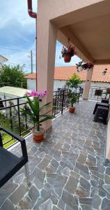 Balkón nebo terasa v ubytování Casa Tomița