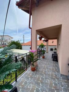 Balkón nebo terasa v ubytování Casa Tomița