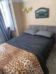 En eller flere senge i et værelse på Greenacre house near John Lennon airport