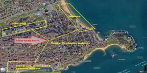 um mapa de honoluluoluluoluluoluluoluluoluluoluluoluluoluluoluluoluluolulu em Dávila HOME Beach em Santander