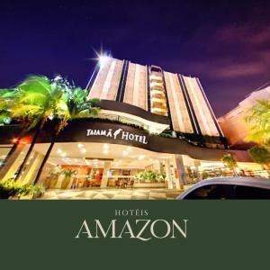 una foto de un hotel con las palabras Amazonas en Amazon Taiamã Hotel en Cuiabá