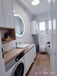 Koupelna v ubytování Lumani Apartment Zagreb with FREE Parking