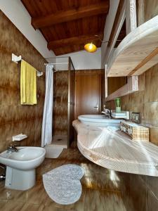 Koupelna v ubytování B&B Casa del Conte