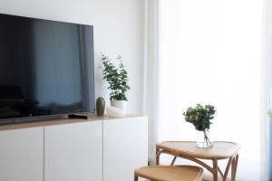 Una televisión o centro de entretenimiento en Progreso Sanxenxo