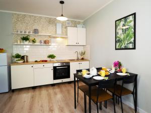 Kuchyňa alebo kuchynka v ubytovaní Apartamenty KDN na Rysiej