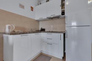 Kuchyň nebo kuchyňský kout v ubytování Apartmani Vanda