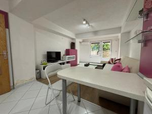 Μια τηλεόραση ή/και κέντρο ψυχαγωγίας στο Martin Apartments Ohrid