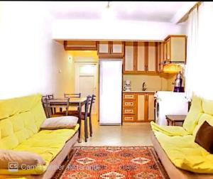 Dapur atau dapur kecil di Ferienhaus am Meer