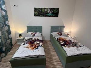 Postel nebo postele na pokoji v ubytování Chalupa Violka