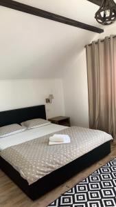 Postel nebo postele na pokoji v ubytování Casa Paunescu