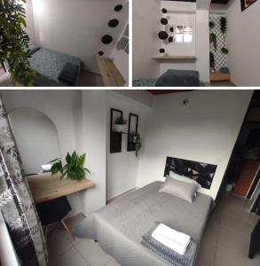 Rúm í herbergi á Apartamento en Itagüí