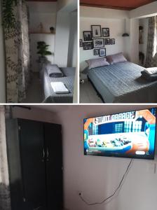 Rúm í herbergi á Apartamento en Itagüí