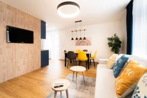 TV a/nebo společenská místnost v ubytování Family Apartment Grohova