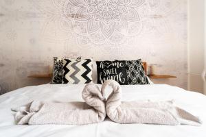 Postel nebo postele na pokoji v ubytování Family Apartment Grohova