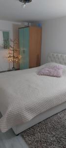 Postel nebo postele na pokoji v ubytování Fontana Apartman