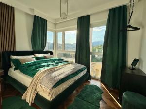 Postel nebo postele na pokoji v ubytování Panorama Suite in Lugano - Pazzallo