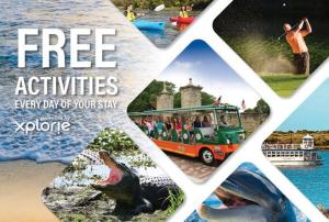 圣奥古斯丁海滩Beach Dreaming - FREE Activities Included-Oceanside-Resort Amenities condo的一张载有乘客的公交车照片拼贴画