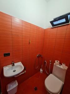 Koupelna v ubytování Hotel La Villa