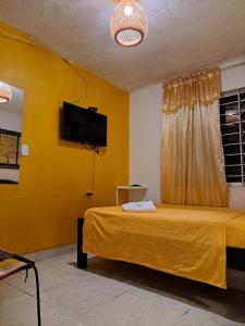 TV a/nebo společenská místnost v ubytování Hostel Shalom Adonai