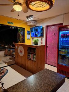 TV a/nebo společenská místnost v ubytování Hostel Shalom Adonai