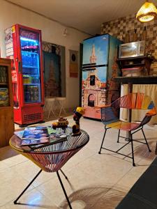 Kuchyň nebo kuchyňský kout v ubytování Hostel Shalom Adonai