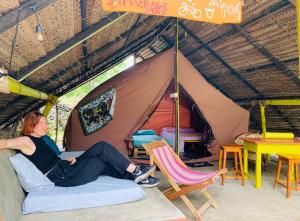 Posezení v ubytování Delft Village stay