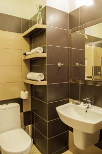 Kúpeľňa v ubytovaní Hotel Na Skarpie - Charzykowy