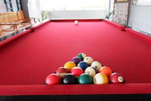 Biliár nebo kulečník v ubytování Leisure Hostel