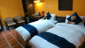 Letto o letti in una camera di PianoPiano B&B