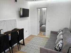 TV a/nebo společenská místnost v ubytování Belvárosi Lux Apartman 2