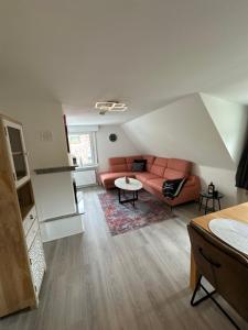 Posezení v ubytování Zur schönen Aussicht I 80 m2 I Am Wald I Zuhause