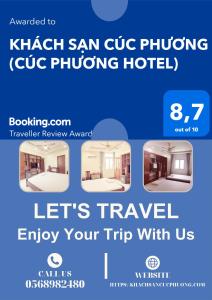 a screenshot of a flyer for a kash san cm ck ph nursing hotel at KHÁCH SẠN CÚC PHƯƠNG (CÚC PHƯƠNG HOTEL) in Dĩ An