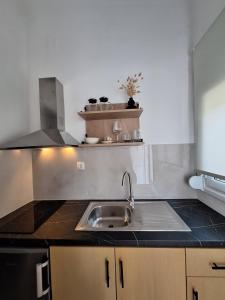 Кухня или мини-кухня в Villa Thalia
