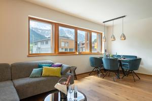 Istumisnurk majutusasutuses Apartment Seeglück am Walchsee - sehr stylisch, zentral und neuerbaut