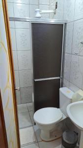 Koupelna v ubytování Pousada Cabocla