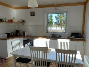 Kuchyň nebo kuchyňský kout v ubytování House with lake view swedish lapland