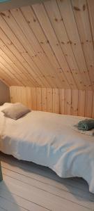 Postel nebo postele na pokoji v ubytování House with lake view swedish lapland